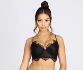 Scalloped Eyelash Lace Bra